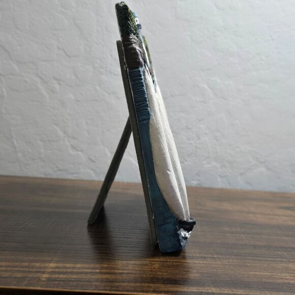 3D Lighthouse Nautical With Sailboats Frame Resin Design Holds 4 x 3 Inch Photo - Picture 4 of 15